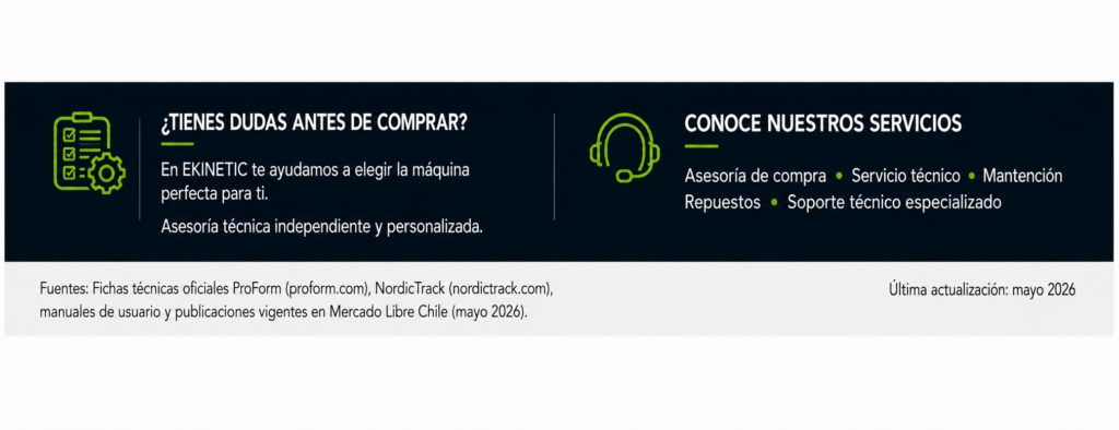 Pie de artículo Ekinetic para comparativa de trotadoras